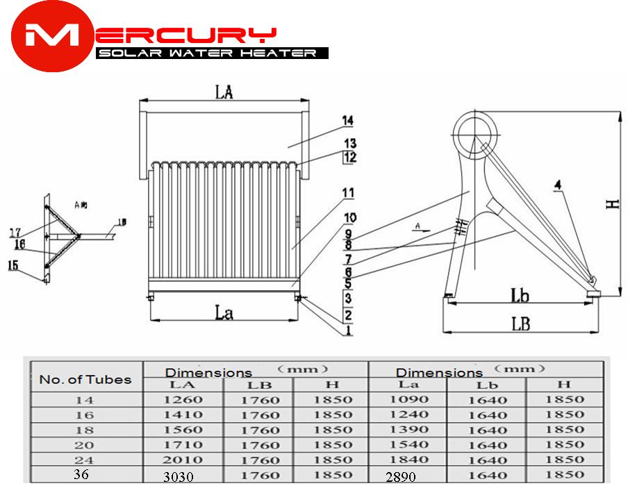 Mercury Solar Water Heater